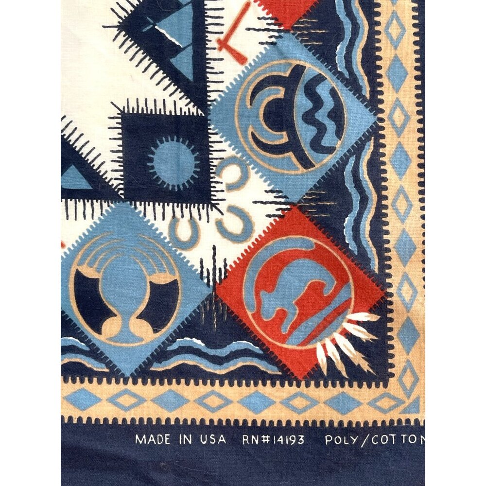 Cowboy Bandana Native American Tribal Southwestern Handkerchief Western Scarf - Picture 2 of 8